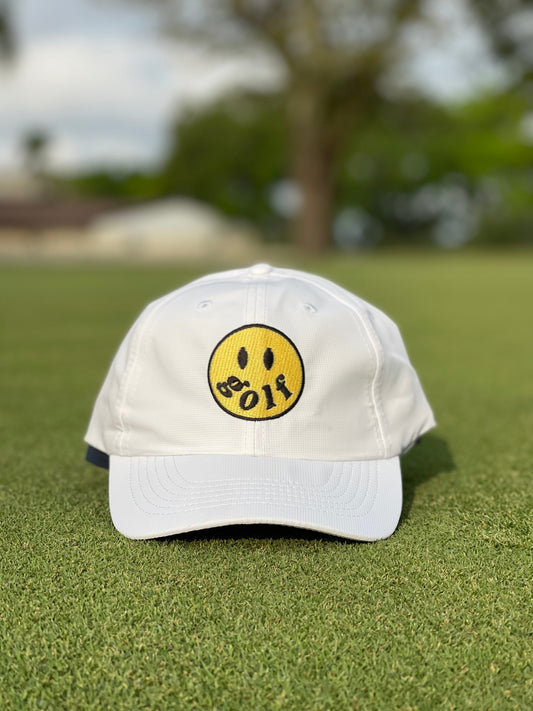 Cotton Classic Happy Golf Hat White