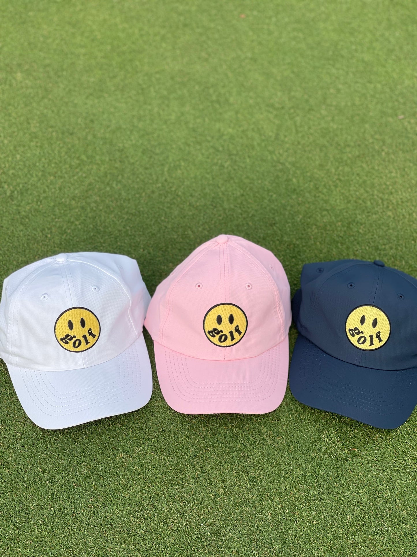 Cotton Classic Happy Golf Hat White