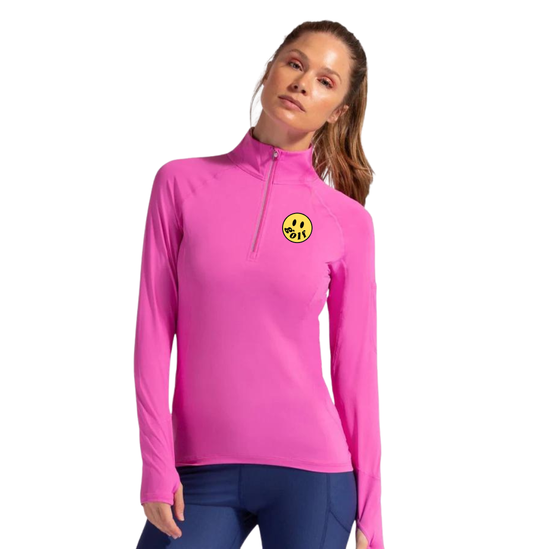 Women's Long Sleeve Happy Mock UPF 50+