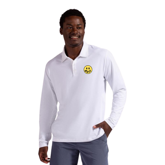 Men's Long Sleeve Happy Polo UPF 50+