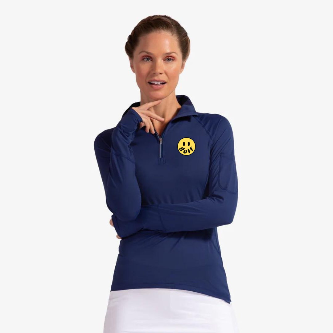 Women's Long Sleeve Happy Mock UPF 50+