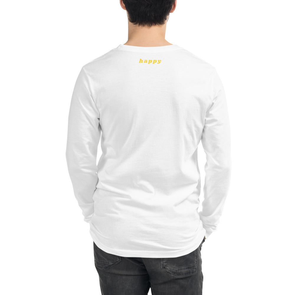 Unisex Long Sleeve Tee White