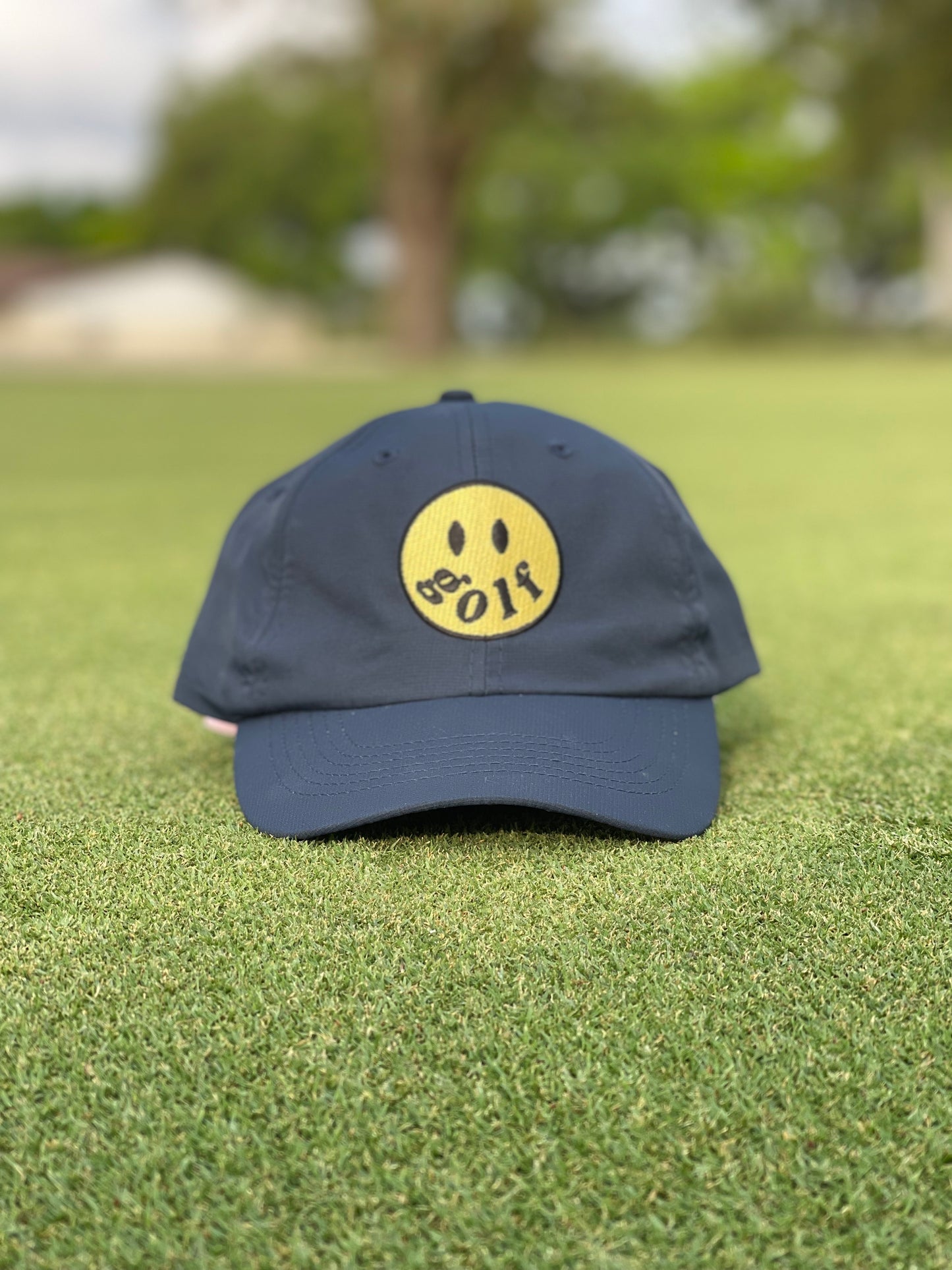 Classic Happy Golf Performance Hat Navy