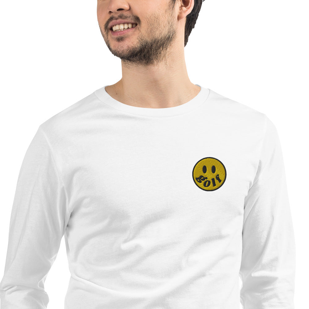 Unisex Long Sleeve Tee White