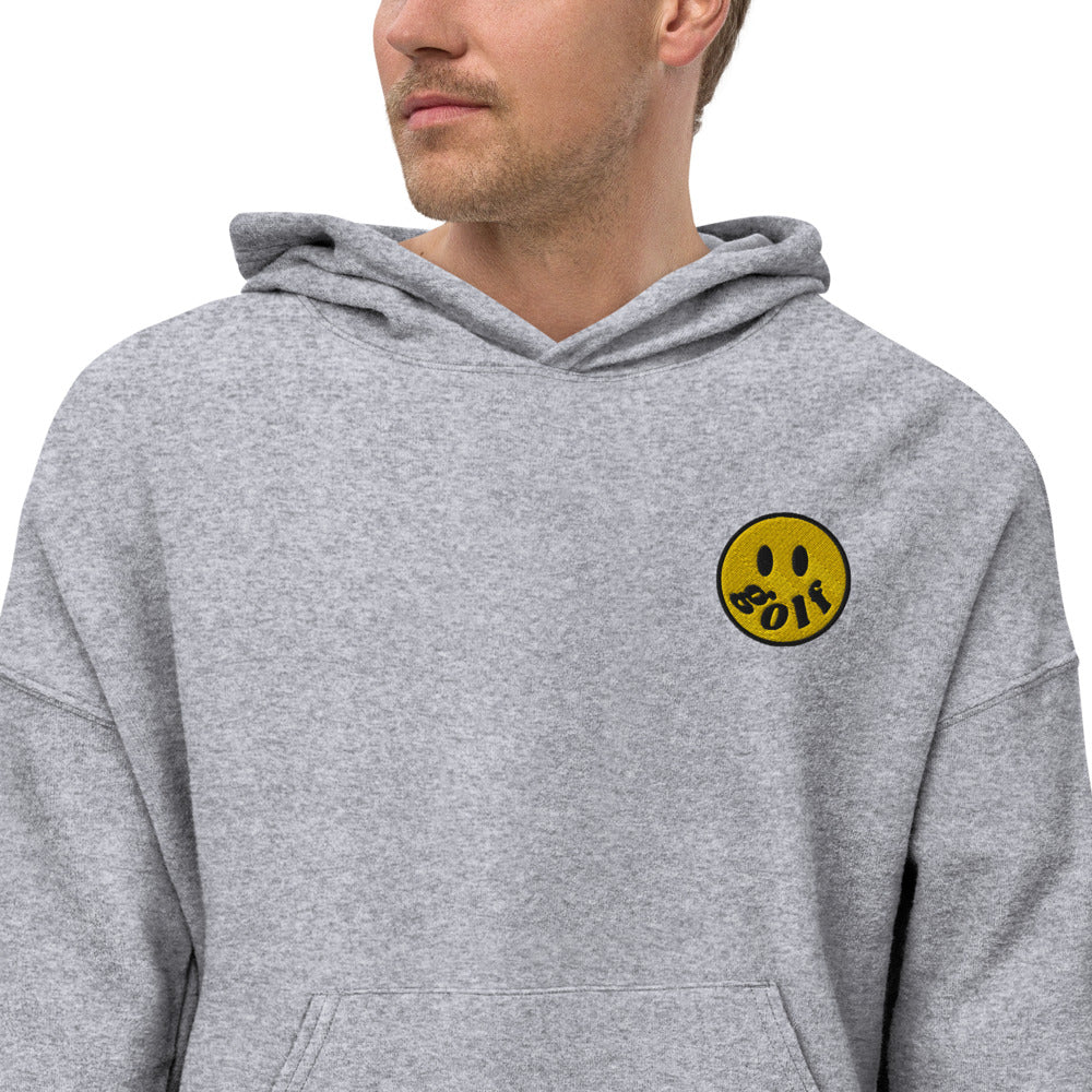 Cozy Happy Golf Hoodie Grey